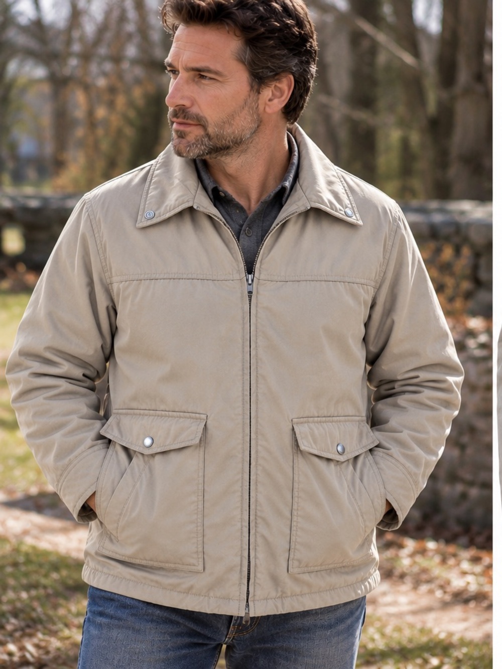 Vintage Field & Stream Great Outdoors Jacket Men 44 XL Tan Quilt Insulated 🔥